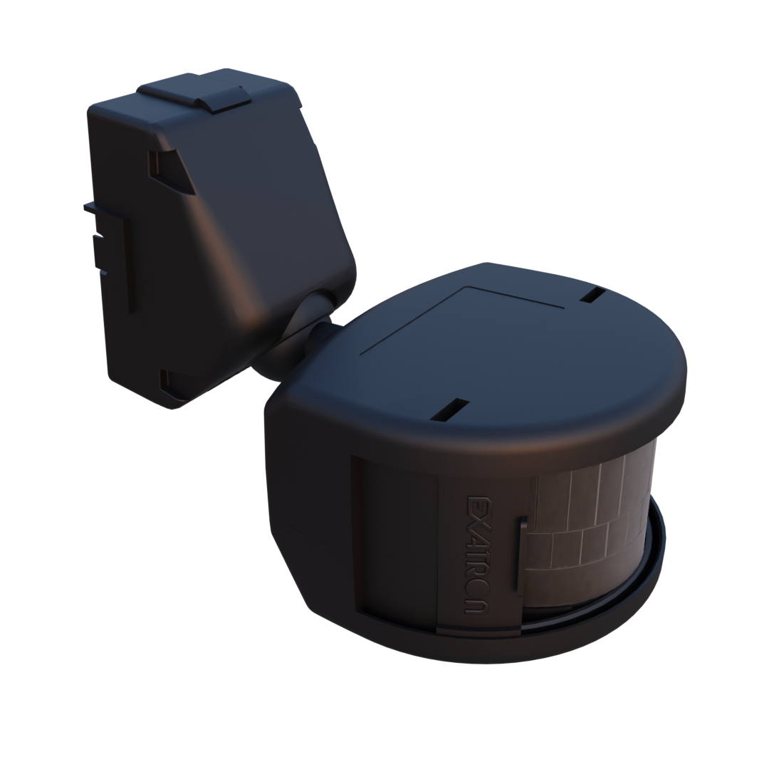 Sensor de presença externo  preto bivolt