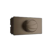Modulo 1/3 variador dimmer rotativo 4x2 bivolt - bronze