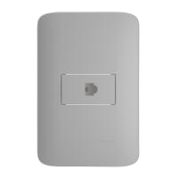 Conj. 4/2 1 tomada de telefone  rj-11 (2 fios) cat 3