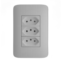 Conj.4x2 3 tomadas 2p+t 10a/250v