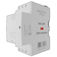 Contator modular rele magnetico 3polos, 3nf, 40a,220v,50/60hz