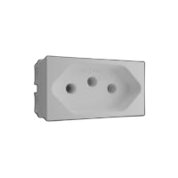 Modulo 1/03 tomada 2p+t 10a/250v