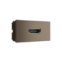 Modulo 1/3 tomada hdmi bronze