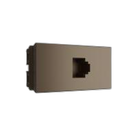 Modulo 1/3 tomada de rede rj-45 cat. 6e cor bronze