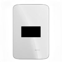 Placa 4x2 1/3 glass + suporte  - cor branco