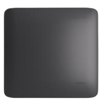 Placa 4x4 cega + suporte - cor chumbo