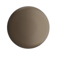 Placa 4x4 cega redeonda + suporte - cor bronze