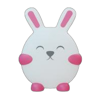 Luz noturna coelhinha, fotocelula, rosa ,bivolt  