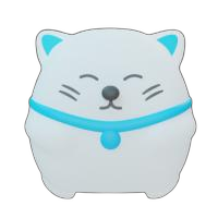 Luz noturna gatinho, fotocelula, azul , bivolt  