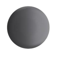 Placa 4x4 cega redonda + suporte - cor chumbo